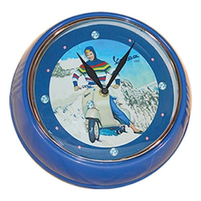 Horloge Vespa Ø230mm bleu