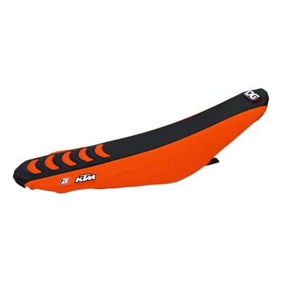 Housse de selle BlackBird - Double Grip 3 - KTM 125 SX 11-12 - Orange/Noir