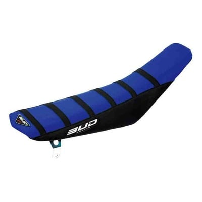 Housse de selle bleu/noire/bandes noire Bud Racing Full Traction pour KTM SX 50 16-22