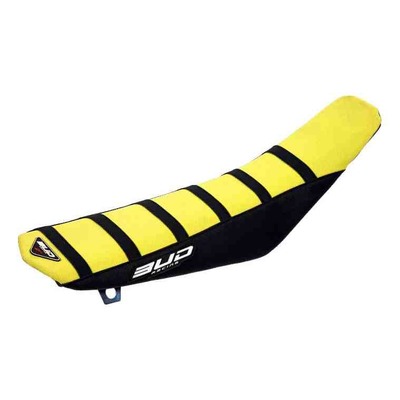 Housse de selle jaune/noire Bud Racing Full Traction pour Suzuki RM 125 01-
