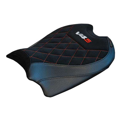 Housse de selle pilote Tappezzeria Harbin Velvet standard noire Ducati Panigale V4 S 18-24