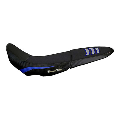 Housse de selle Tappezzeria Licata Ultragrip noire/bleue/grise Yamaha Ténéré 700 19-22
