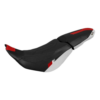 Housse de selle Tappezzeria Thar Ultragrip noire/blanche/rouge Ducati Desert X 22-25