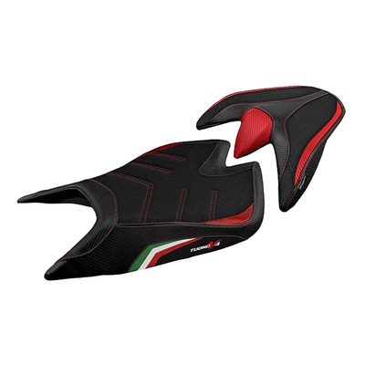 Housse de selle Tappezzeria Zuera Ultragrip noire couleur Italie Aprilia Tuono V4 21-25