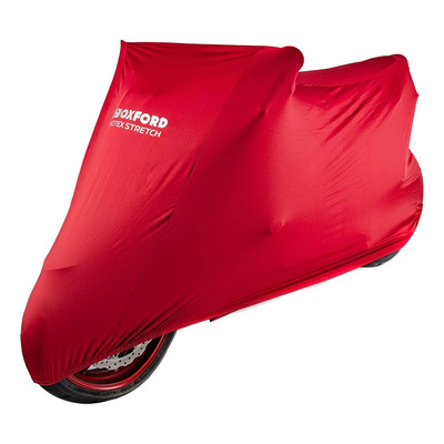 Housse moto stretch Oxford Protex S rouge