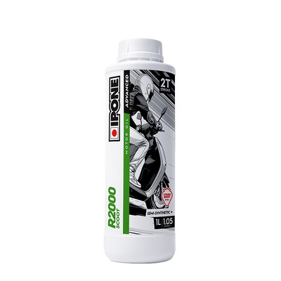 Huile moteur 2T Ipone R2000 Scoot senteur fraise 1l