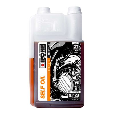 Huile moteur 2T Ipone Self Oil Fraise 1L semi-synthétique