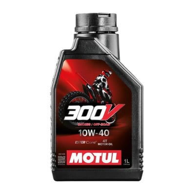 Huile moteur 4T Motul 300V Off Road 10W40 1L
