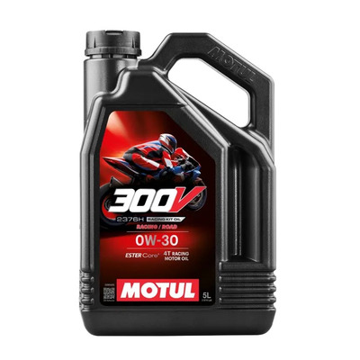 Huile moteur Honda 4T Motul 300V Road Racing 0W30 5L