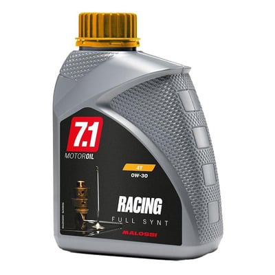Huile moteur Malossi 7.1 Racing 100% synthese SAE 0W30 1l.
