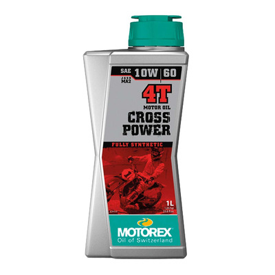 Huile moteur Motorex Cross Power 4T 10W60 100% synthétique 1L