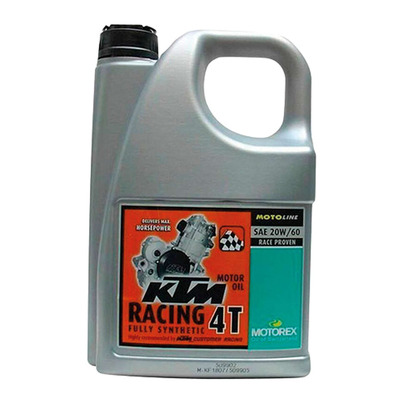 Huile moteur Motorex KTM Racing 4T 20W60 100 % synthétique 4L