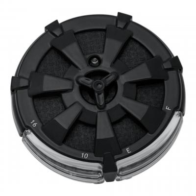 Jauge de réservoir Kuryakyn modèle Alley indicateur led Harley Davidson noir brillant