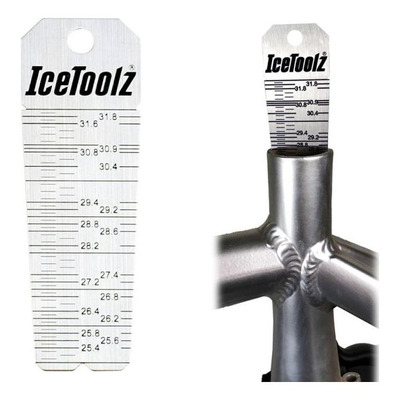 Jauge diamètre Icetoolz E326 tube de selle (Ø25,4 - 31,8mm)