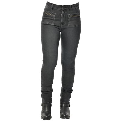 Jeans moto femme Overlap Kara noir