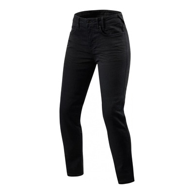 Jeans moto femme Rev’it Maple 2 Ladies SK longueur 32 (standard) noir