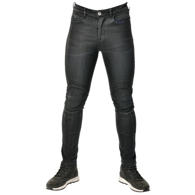 Jeans moto Overlap Joey bleu