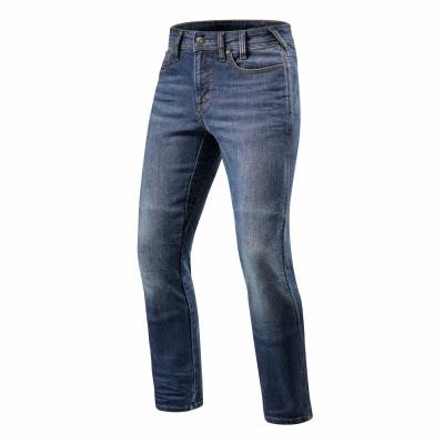 Jeans moto Rev'it Brentwood longueur 34 (standard) bleu clair délavé