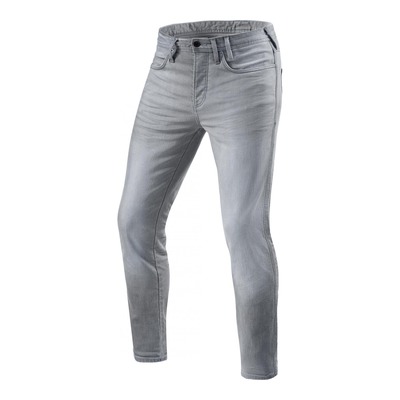 Jeans moto Rev’it Piston 2 SK longueur 34 (standard) gris clair délavé