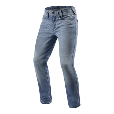 Jeans moto Rev'it Piston longueur 36 (long) bleu clair