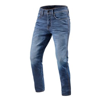 Jeans moto Rev’it Reed SF longueur 32 (court) bleu moyen délavé