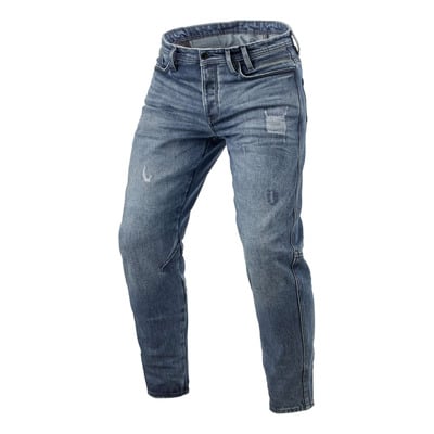 Jeans moto Rev’It Rilan TF medium blue vintage – long