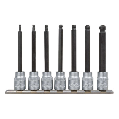 Jeu de 7 embouts JBM allen spérique avec douille 3/8"