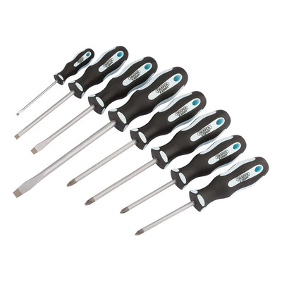 Jeu de tournevis Draper à prise souple (8 pièces)