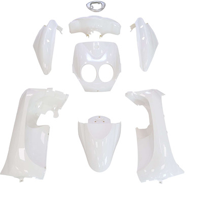 Kit 8 pièces de carrosserie blanc MBK Ovetto 50 2t 2011-14