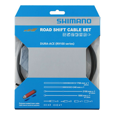 Kit câbles Dérailleur Complet Shimano Dura-Ace Polymère Noir