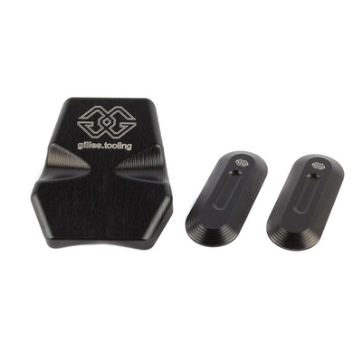 Kit caches orifices de rétroviseurs et de support de plaque Gilles Tooling Yamaha YZF-R1 15-19 noir
