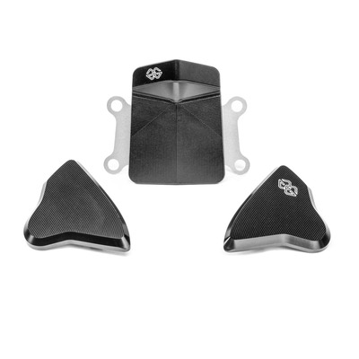 Kit caches orifices de rétroviseurs et de support de plaque Gilles Tooling Yamaha YZF-R7 22-24 noir