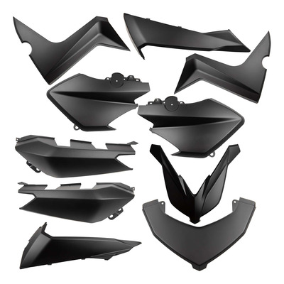 Kit carénage 10 pièces noir mat pour Yamaha 125 à 400 XMAX 14-17