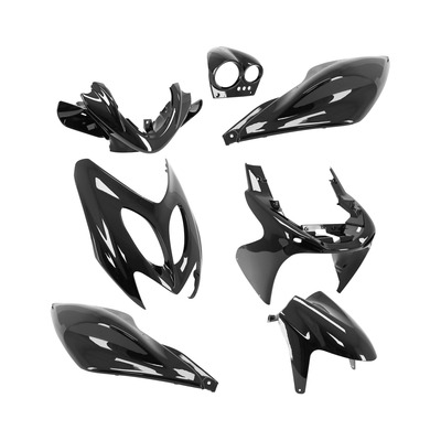 Kit carénage 7 pièces noir brillant Nitro Aerox 1997-12