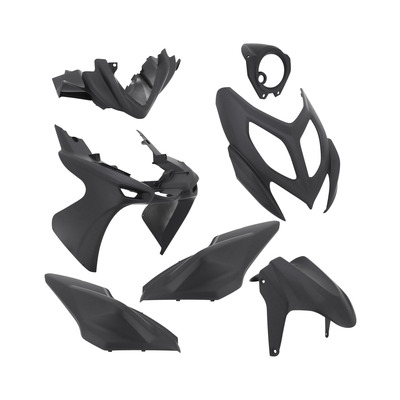 Kit carénage 7 pièces noir mat Nitro Aerox 2013-
