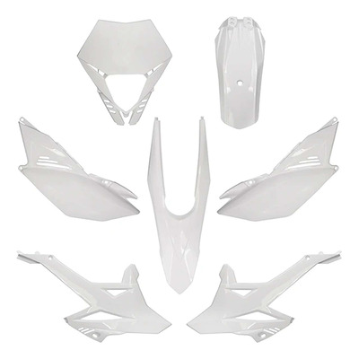 Kit carénage All Pro blanc 8 pièces Derbi Racing/Limited 2004-10