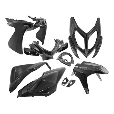 Kit carénage All Pro gris métallisé 9 pièces Aerox/Nitro 13-