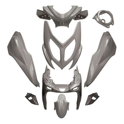 Kit carénage All Pro gris nardo 9 pièces Aerox/Nitro 13-