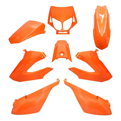 Kit carénage All Pro orange 8 pièces Derbi Senda 2000-10
