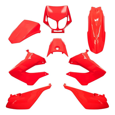 Kit carénage All Pro rouge 8 pièces Derbi Senda 2000-10