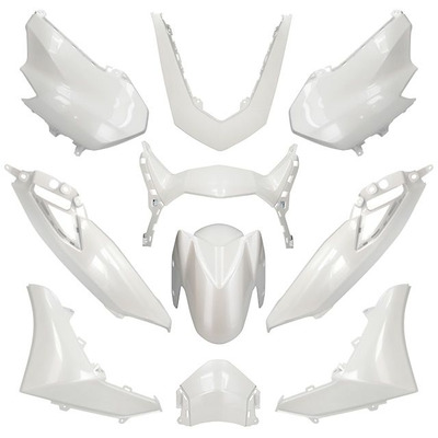 Kit carénage Allpro 10 pièces blanc métal N-Max 2021-