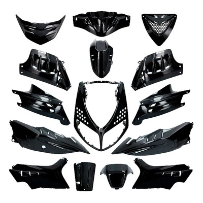 Kit carénage AllPro noir métallisé 15 pièces Speedfight 2