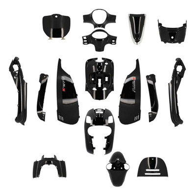 Kit carénage noir brillant 16 pièces Sym Fiddle 3 50/125 14-20