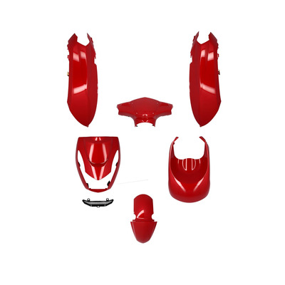 Kit carénage rouge (6 pièces) Peugeot 50 Kisbee 2010-20