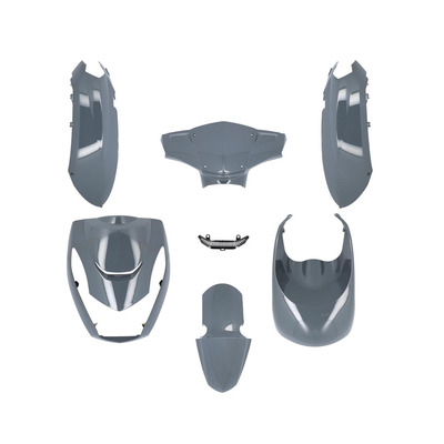 Kit carrosserie gris nardo (6 pièces) Peugeot 50 Kisbee 2t-4t 2010-20
