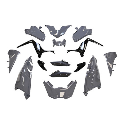 Kit carrosserie gris nardo Yamaha T-MAX 530 de 2017 à 2019
