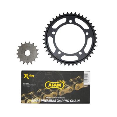 Kit chaîne Afam 17x42 pas 530 Suzuki 1000 GSX-R 01-06