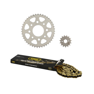 Kit chaîne Afam 15x43 Honda XL 125 K2-K3 1978-79