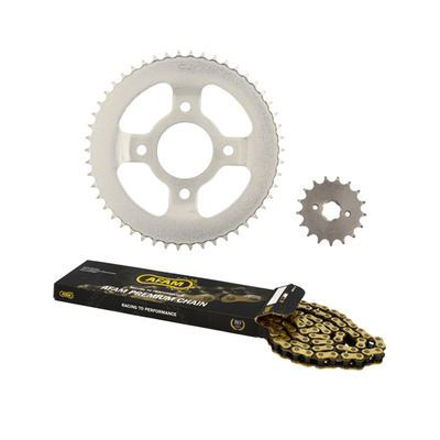 Kit chaîne Afam 17x50 Honda CLR 125 City Fly 1998-03