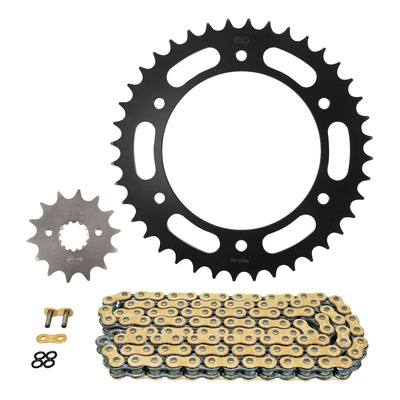 Kit chaîne Afam renforcé 14x40 pas 520 Mash X-Ride 650